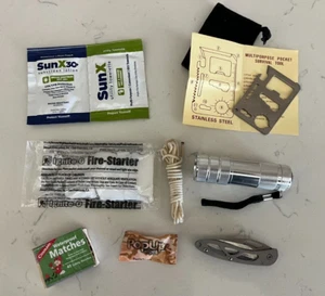 Pocket Mini Survival Kit - 8 Artikel - Neu - Bild 1 von 1