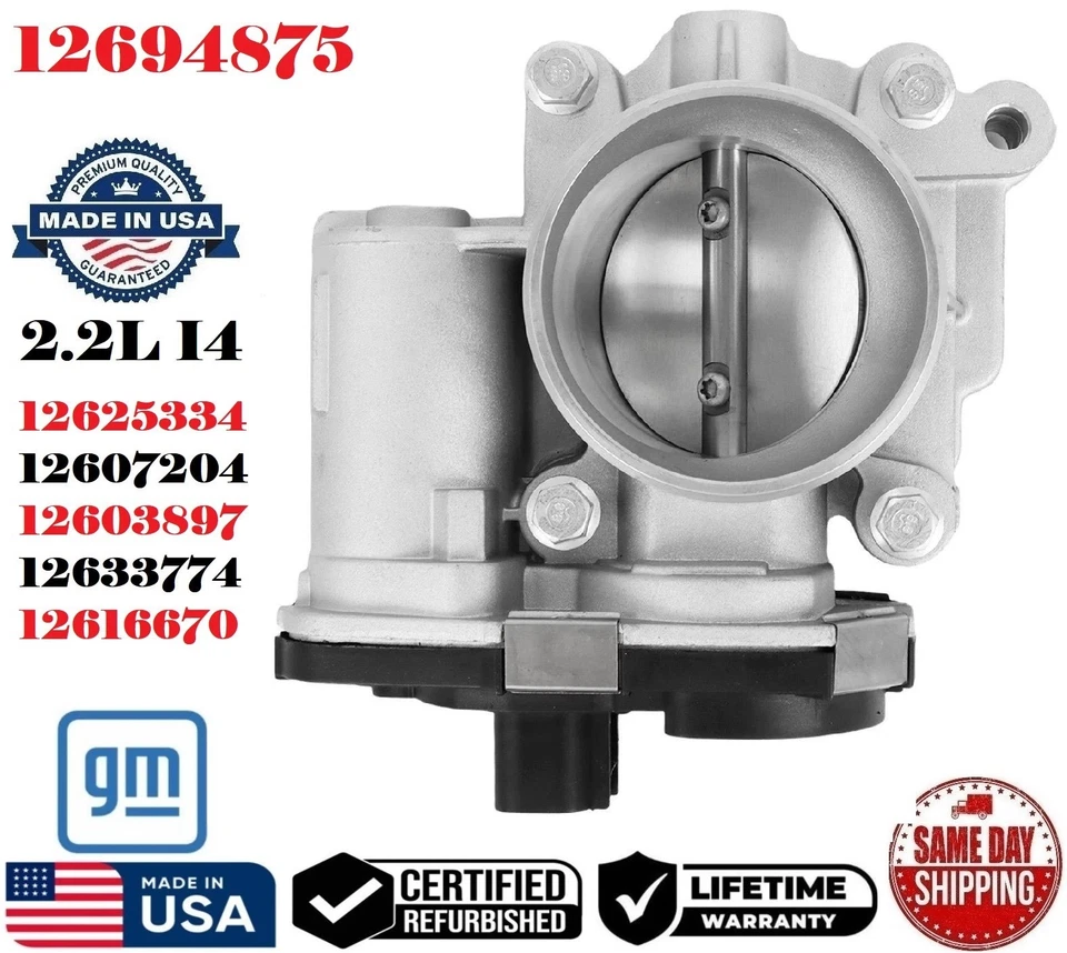 ✅Cuerpo de acelerador GM genuino para Chevrolet Pontiac Saturn 2007-2011 2,2 L # 12694875 Foto 1 de 3