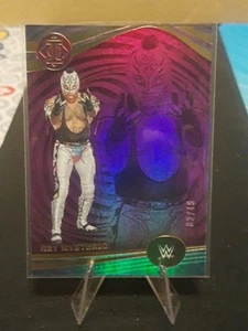 2023 PANINI CHRONICLES ILLUSIONS WWE PURPLE REY MYSTERIO 3/49 - Picture 1 of 2