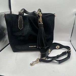 Michael Kors Womens Brooklyn Md Hair Calf Grab Bag (B6) - Picture 1 of 17