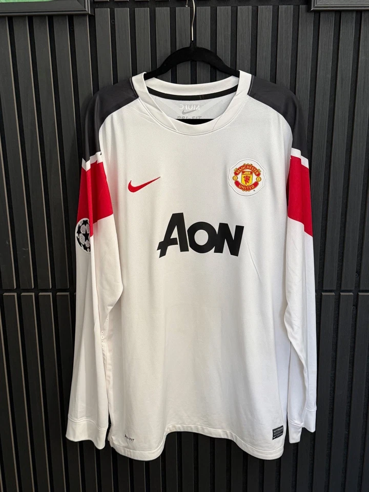 Nike Manchester United White Long Sleeve Jersey 11/12 L/S Men's 2XL RONALDO 7 - Image 1 of 4