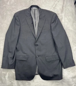 Jhane Barnes Jacket Mens 42 Gray Wool Sports Blazer Coat 100% Wool Super 140s - Picture 1 of 19