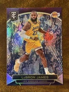 2024 Totally Certified Lebron James Blue Camo Platinum Jersey Number #23/35 - Picture 1 of 10