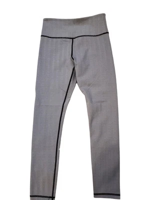 Zyia Active Gray/White Herringbone Print Leggings Sz.4 Athletic Athleisure  - Imagem 1 de 4