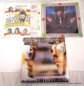 Lot 3 NEW RINGO STARR GEORGE HARRISON VINYL LP All-Starr Band, Thirty-Three 1/3 - Picture 1 of 12