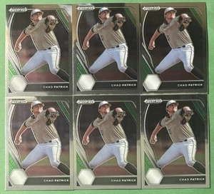 (4) 2021 Prizm Draft Picks Chad Patrick Green Blue Milwaukee Brewers Rookie RC - Picture 1 of 1