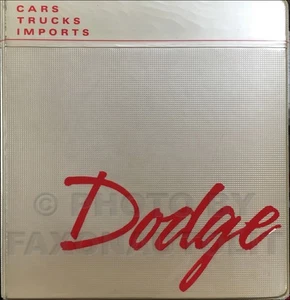 Dodge Car 1991 libro de datos preliminares y opción de álbum de datos de color y tapicería - Imagen 1 de 2