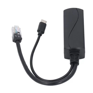Gigabit PoE Splitter For Pi 5 5B 5V IEEE802.3af Compliant PoE To USB C Adapt NEW - Afbeelding 1 van 12
