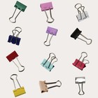 Bulldog Foldback Clips 19mm Letter & Binder in 13 Coloured & Pastel Options