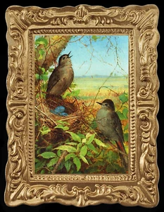 Imagen artística en miniatura de casa de muñecas de pájaros cantores 8333 - Imagen 1 de 1