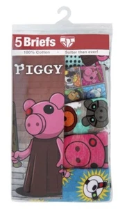 Lot of 2X - 5-Pack PIGGY Boys Size 6 Cotton Briefs Underwear Assorted Designs ! - Picture 1 of 2