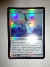 MTG MAGIC THE GATHERING CARD ORIGINAL MIRRODIN FOIL WORLDSLAYER RARE VINTAGE ART