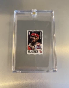 LEBRON JAMES ROOKIE Stamp 1st Edition “St.Vincent” ((RARE)) MINT+ (Grade Ready) - Picture 1 of 6
