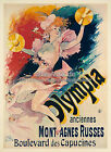 Olympia anciennes Montagnes Russes Jules Cheret Jugendstil Plakat Plakate A3 331