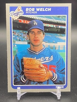 1985 Fleer - #388 Bob Welch Los Angeles Dodgers - Image 1 of 2