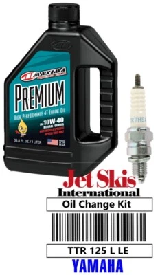 Yamaha TTR125 Oil Change Service Kit NGK Spark Plug TTR 125 LE TTR125L All Years - Image 1 of 4