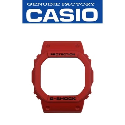 Correa de reloj CASIO G-SHOCK bisel carcasa DW-5600P-4 DW-5600DA-4 ROJO cubierta de goma Foto 1 de 4