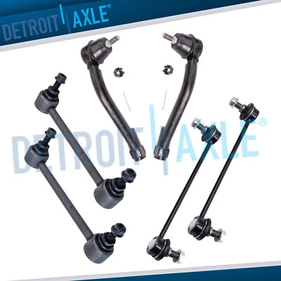 Front and Rear Sway Bar Links Outer Tie Rods Kit for Kia Optima Rondo Magentis - Image 1 of 4