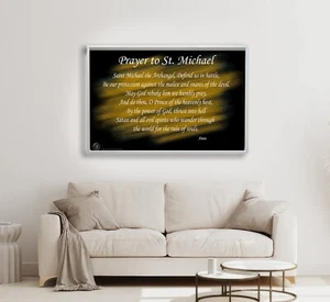 Gebet zum Heiligen Michael der Erzengel Schutzpatron der Strafverfolgung Poster - Bild 1 von 4
