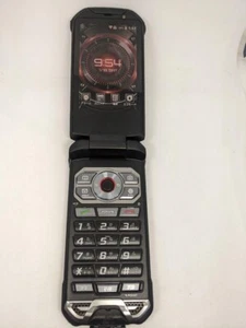 KYOCERA TORQUE X01 KYF33 Wi-Fi Flip Cell Phone Android Silver Red Outdoor Portal - Afbeelding 1 van 10