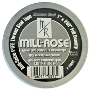New Mill-Rose 70893 1" x 260" Stainless Steel Pipe Thread Seal Tape - Picture 1 of 3