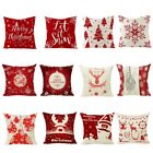 Christmas Pillow Cover Soft Comfortable Outdoor Traveling Car Seats Decor