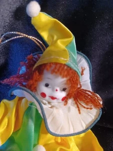 Vintage House Of Global Art Porzellan Clown Sammler Puppe mit Etikett Handarbeit Vintage - Bild 1 von 8