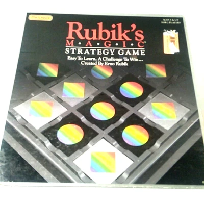 Rubik's Magic Strategy Game 1987 Matchbox Vintage Board Game COMPLETE - Image 1 of 4