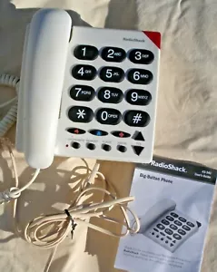 Radio Shack Corded Big Button Telephone Desk or Wall w/ User Guide - Picture 1 of 3