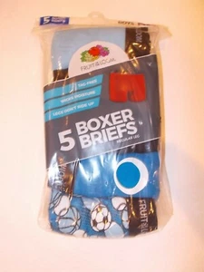 Fruit Of The Loom Boy's 5-Pack Tag Free Moisture Wicking Boxer Brief Underwear - Picture 1 of 4