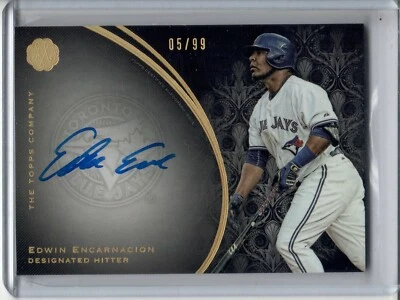 2016 Topps The Mint BB #FA-EE Edwin Encarnacion FRANCHISE AUTOGRAPH #/99 !! - Image 1 of 2