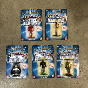 Lot of 5 Justice League Unlimited Metal Collection Miniature 3" Figures 2004 DC - Bild 1 von 7