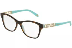 TIFFANY & CO . eyeglasses - TF2130 8134 - Havana Brown -- Tiffany Blue - Womens - Picture 1 of 5