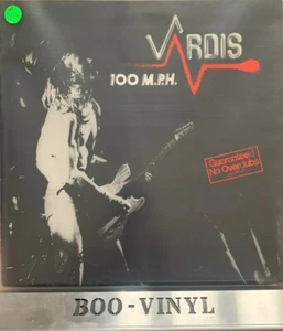 VARDIS 100 MPH 1ST UK VINYL LP Heavy Metal Record A1-B1 Ex Con - Picture 1 of 4