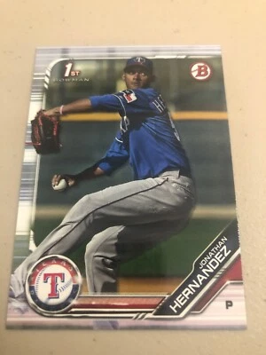 2019 Bowman Prospects #BP-119 ⚾️ Jonathan Hernandez • Texas Rangers ⚾️ - Image 1 of 4