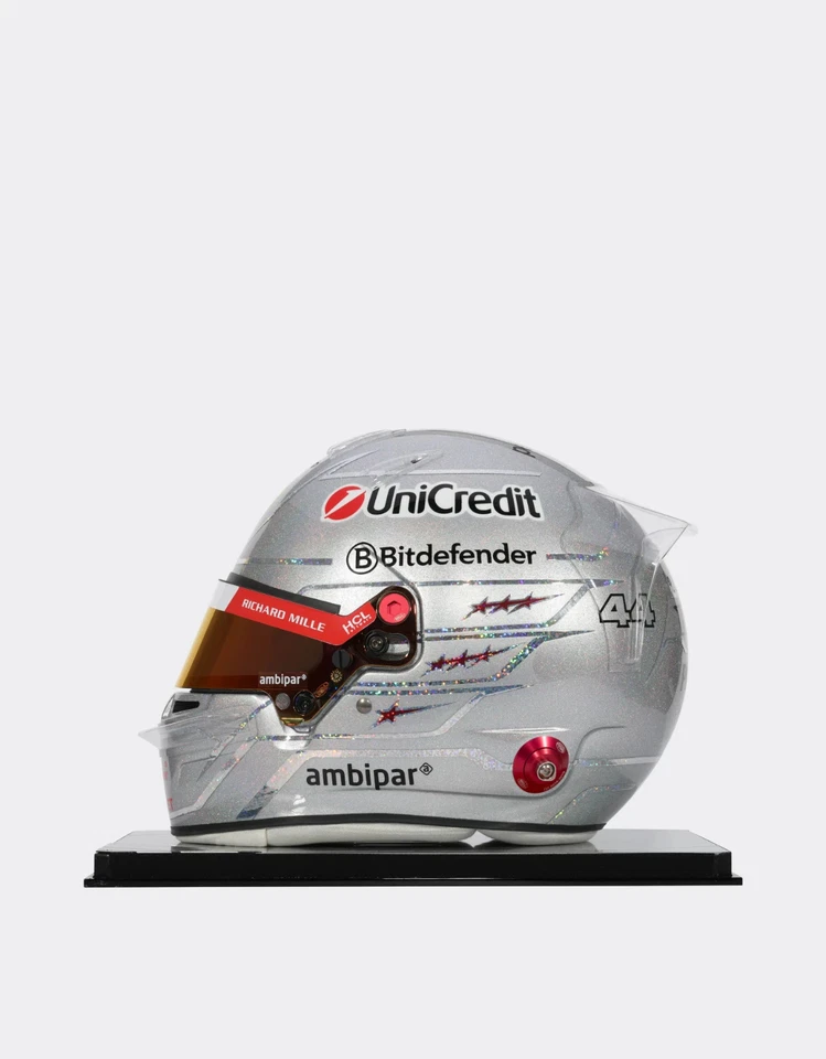 F1 2025 LEWIS HAMILTON 签名拉斯维加斯费拉里头盔正装 1/1 FORMULA 1 — 第 1/4 张图片