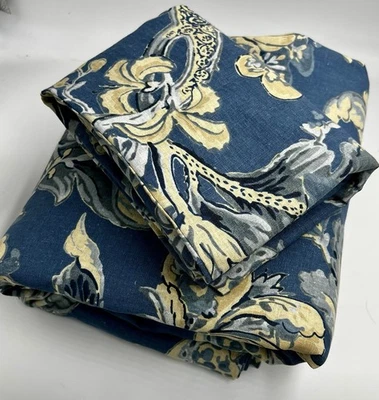 Edredón Pottery Barn Bristol Palampore Floral Queen con Euro Sham CRISP Raro Foto 1 de 4