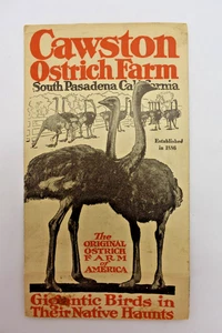 Vintage advertising brochure for Cawston Ostrich Farm South Pasadena Ca. - Picture 1 of 4