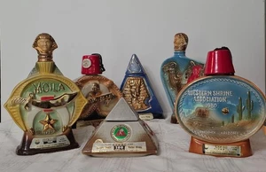 Attention Shriners!!!! Jim Beam Six Bottle Collection Of Shriner Decanters.... - Picture 1 of 19