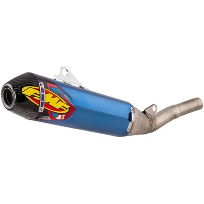 FMF Factory-4.1 RCT Anodized Titanium Silencer with Carbon End Cap For Yamaha - Image 1 of 2