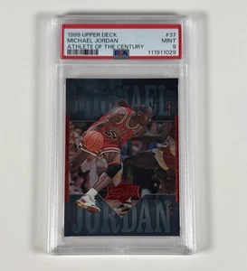 1999 Upper Deck Michael Jordan #37 PSA 9 Mint Athlete Of The Century HOF GOAT - Picture 1 of 3
