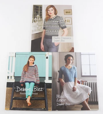 Debbie Bliss Set of 3 Rialto Pattern Books - 32 designs in total  - Lot 4160 - Image 1 of 4