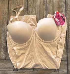 SPANXshape™ Suit Your FancyStrapless Cupped Mid-Thigh Bodysuit - Picture 1 of 6