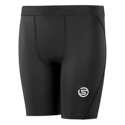 CLEARANCE!! Skins Series-1 Youth Compression Half Tights (Black) - Image 1 of 2