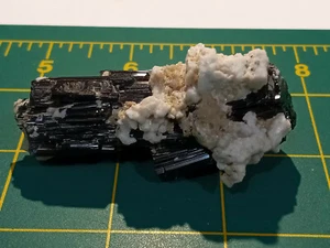 SPECTACULAR! Spray Growth Black Tourmaline w/ Albite Matrix - Skardu, Pakistan - Picture 1 of 12