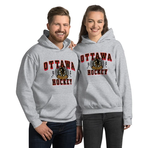 Ottawa Hockey Hoodies | Sizes SML to 5XL | Hockey Team Hoodies Cover