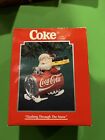 Rare Vintage 1995 Enesco Coca Cola Santa Ornament “Dashing Thru The Snow” W/box