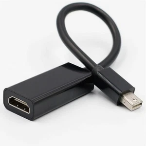CAVO ADATTATORE MINI DISPLAYPORT A HDMI FEMMINA DISPLAY PORT 1080P NERO - Imagen 1 de 2