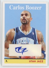 Carlos Boozer 2008-09 Topps Auto #8 Utah Jazz