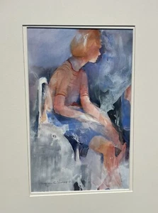 Gouache Watercolor by Marguerite Swigler Philadelphia / Florida Artist - Picture 1 of 7